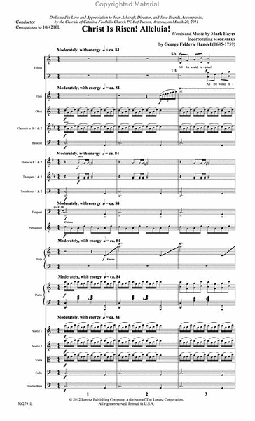 Christ Is Risen! Alleluia! - Orchestral Score and CD with Printable Parts