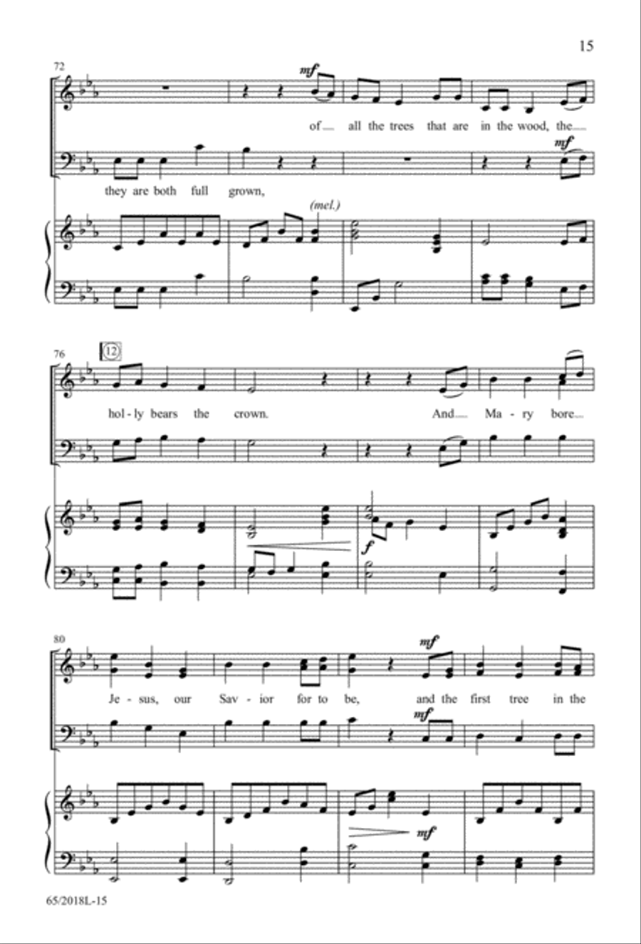 A Ceremony of Lessons and Carols 3-Part scores gallery preview page 16