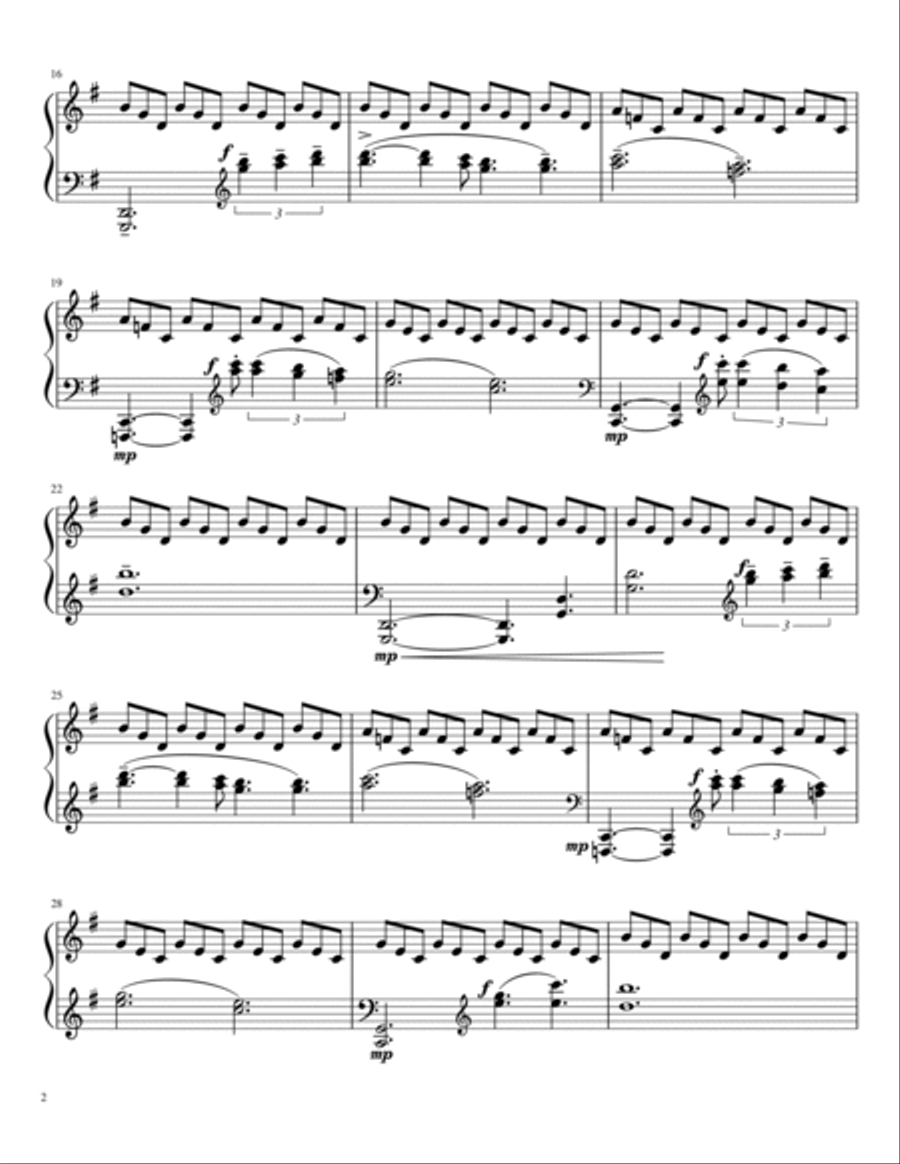 Niagara Voyage Piano Solo scores gallery preview page 3