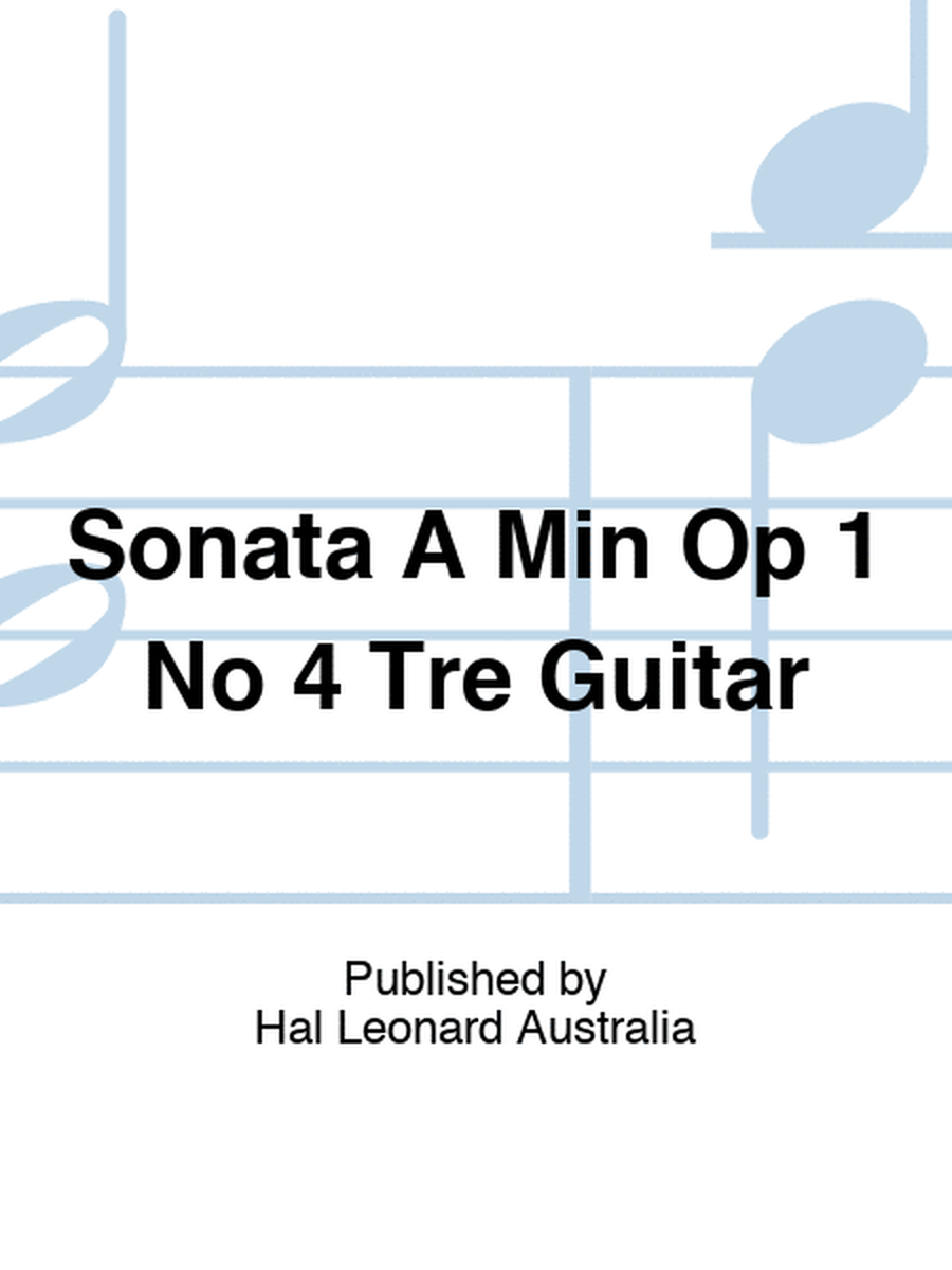 Handel - Sonata A Min Op 1 No 4 Treble Recorder/Guitar