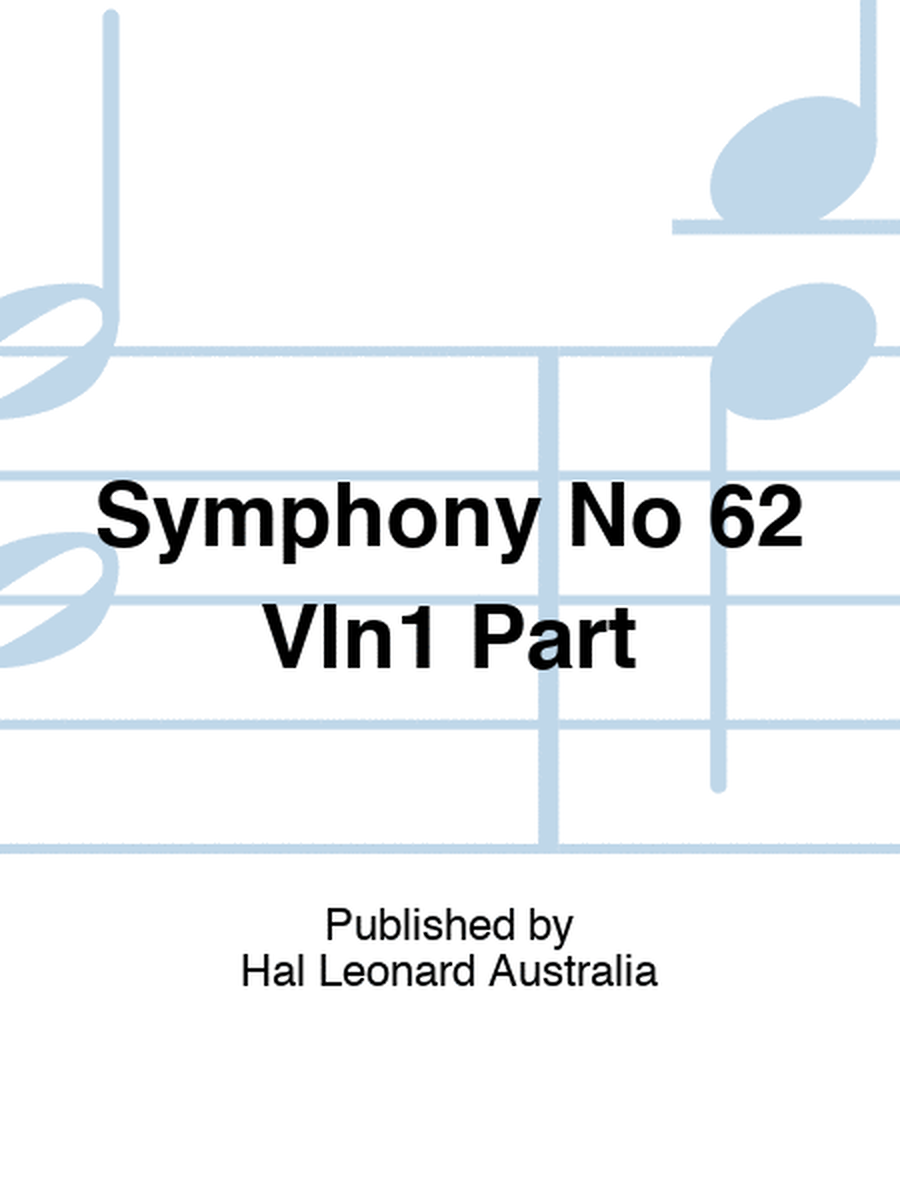 Haydn - Symphony No 62 Violin 1 Part
