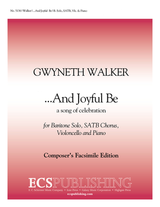 Book cover for And Joyful Be
