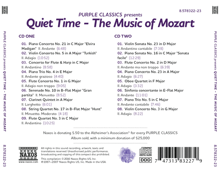 Quiet Time: Music Of Mozart