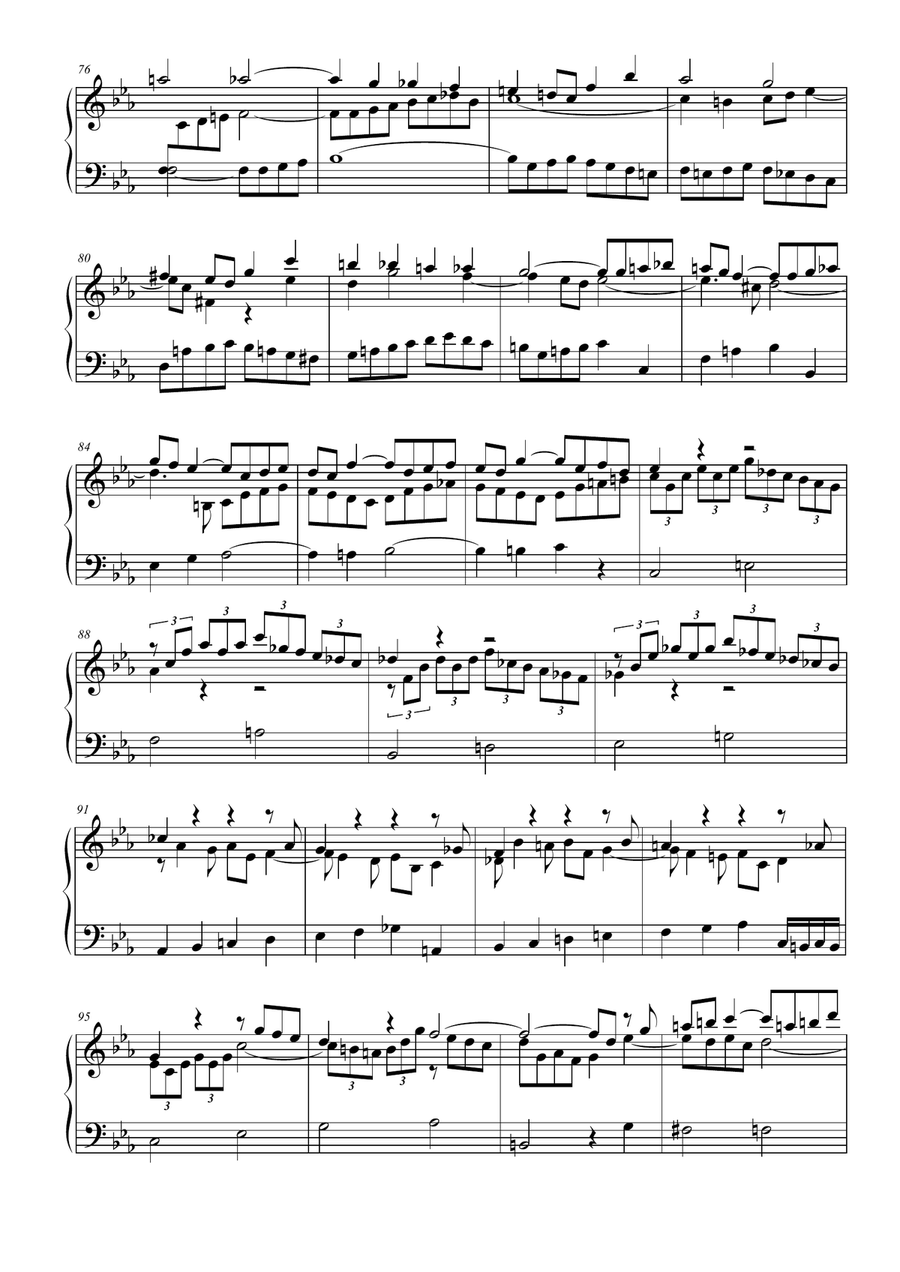 Ricercare a 3 voci Piano Solo scores gallery preview page 4