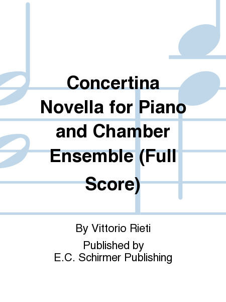 Concertina Novella for Piano and Chamber Ensemble (Additional Full Score)