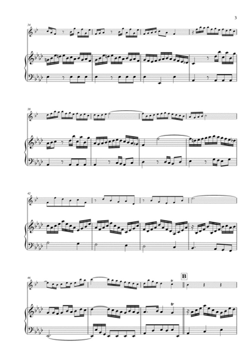 Sonata in G Minor BWV 1020, First Movement, arranged for Clarinet in B flat & Piano image number null