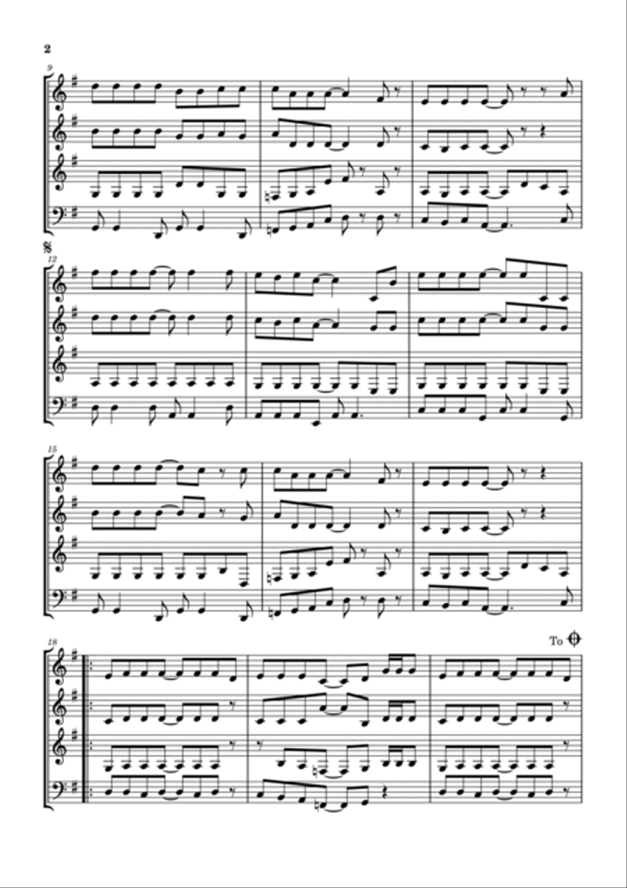 Cinnamon Girl Cinnamon Girl Woodwind Quartet scores gallery preview page 3