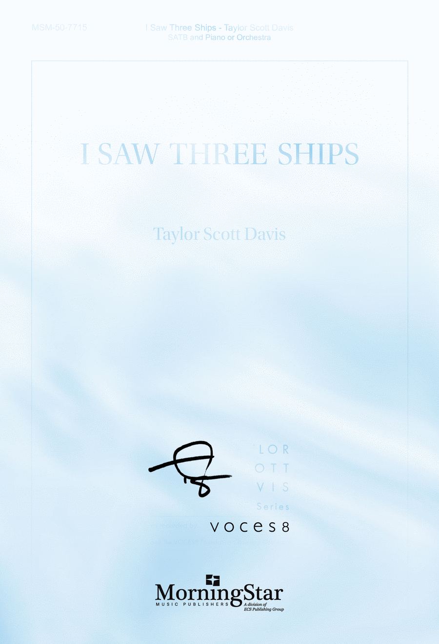 I Saw Three Ships 4-Part scores gallery preview page 1