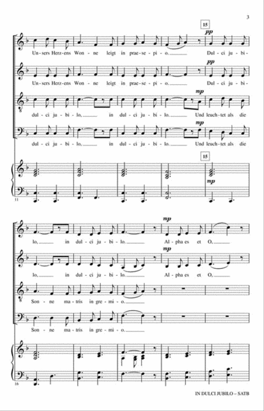In Dulci Jubilo 4-Part scores gallery preview page 3