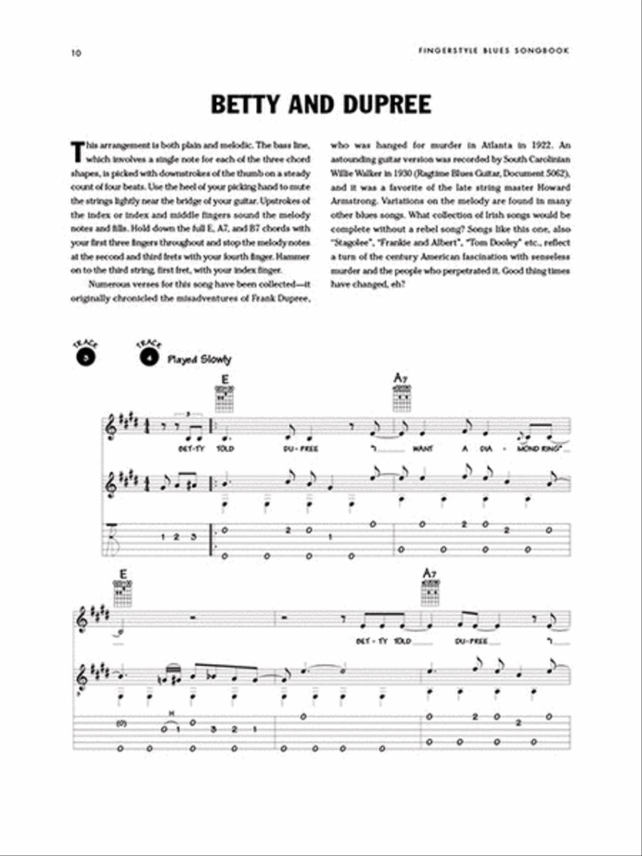 Fingerstyle Blues Songbook Electric Guitar scores gallery preview page 3