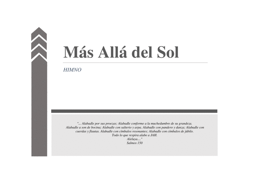 Más Allá del Sol Más Allá del Sol Marching Band scores gallery preview page 1
