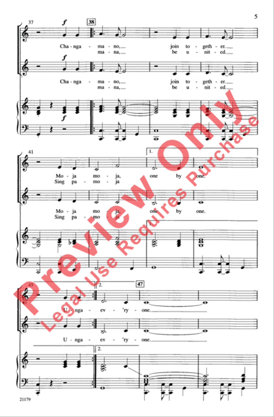 Changamano Changamano 2-Part scores gallery preview page 5