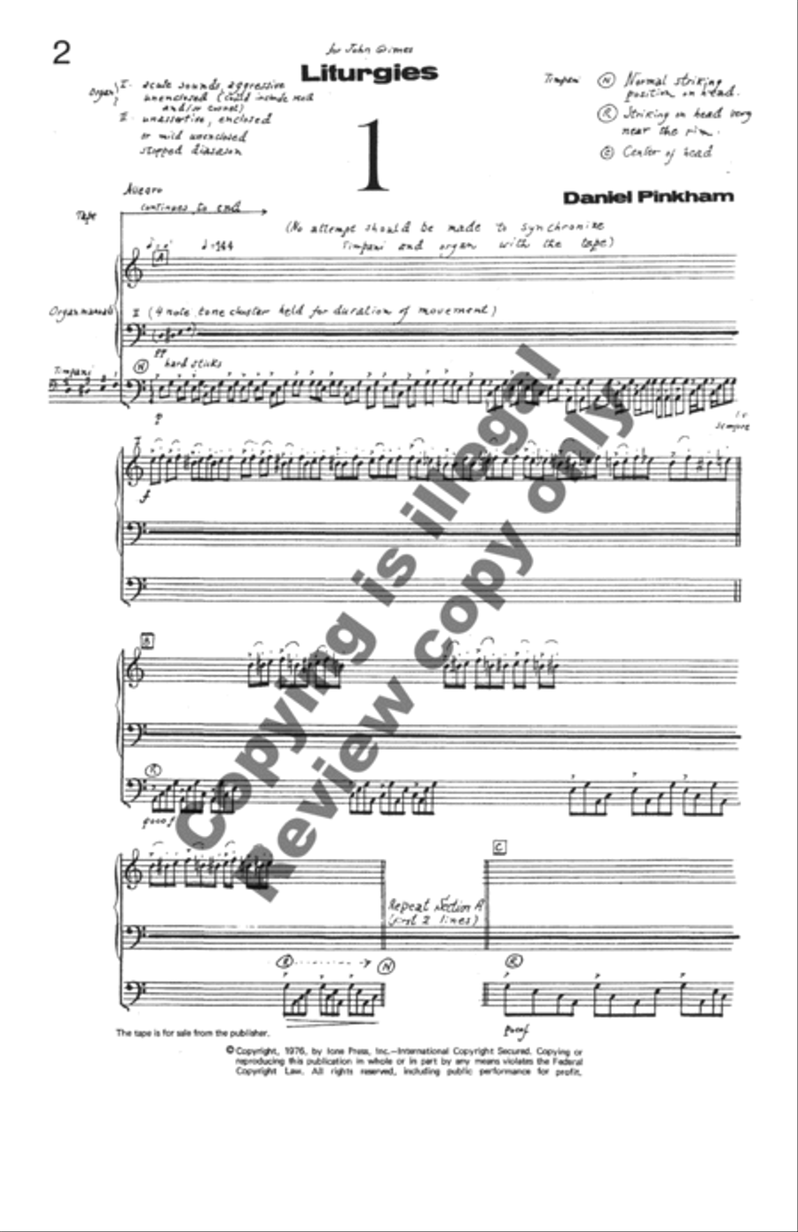 Liturgies Organ scores gallery preview page 3