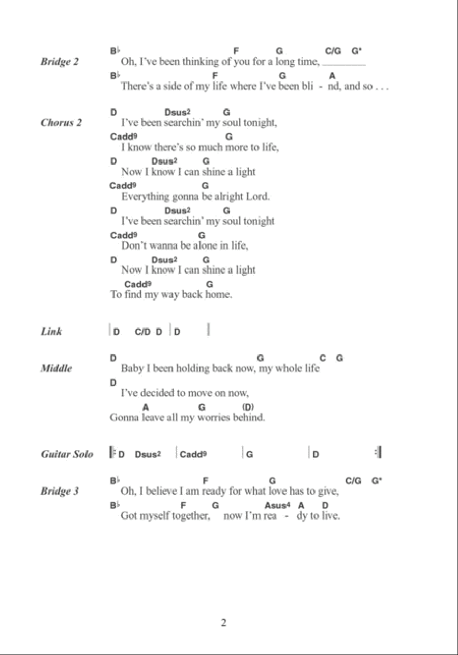 Searchin' My Soul (theme from Ally McBeal) Acoustic Guitar scores gallery preview page 2
