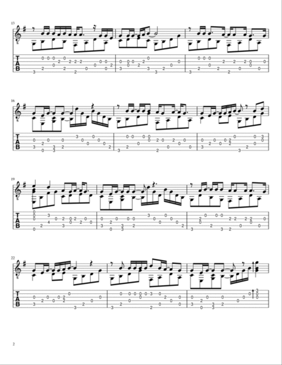 Banzai Acoustic Guitar scores gallery preview page 2