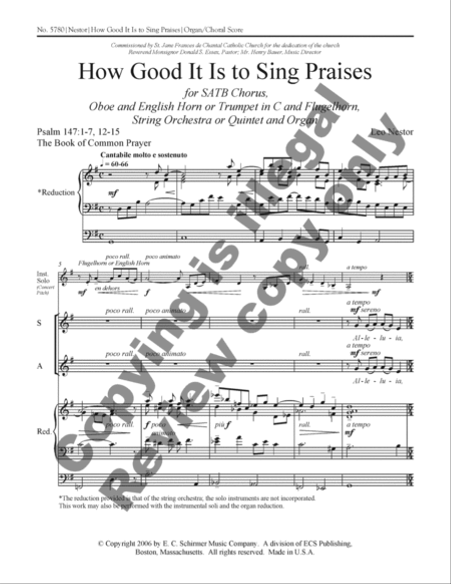 <br>Sheet music extract