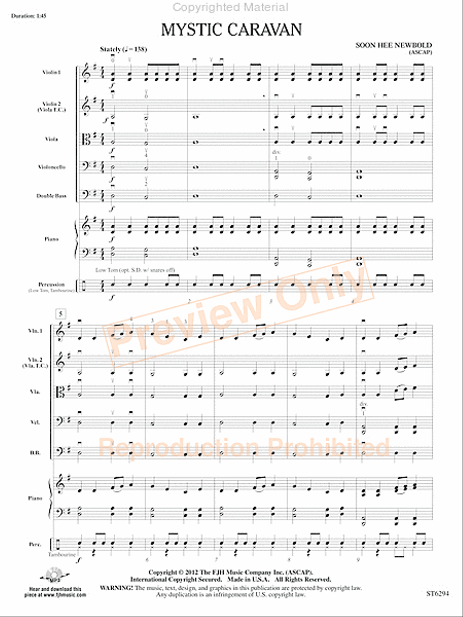 Mystic Caravan String Orchestra scores gallery preview page 4