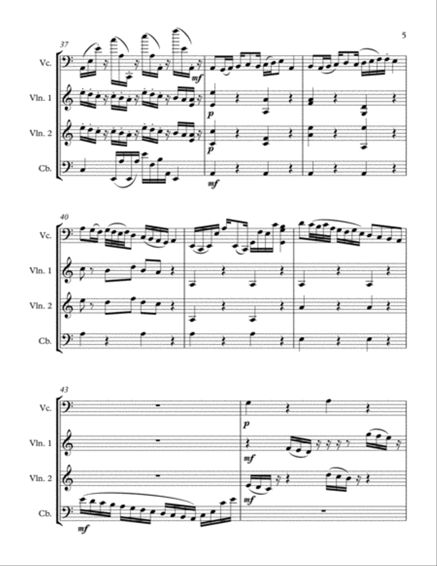 The Dark Queen String Quartet scores gallery preview page 5