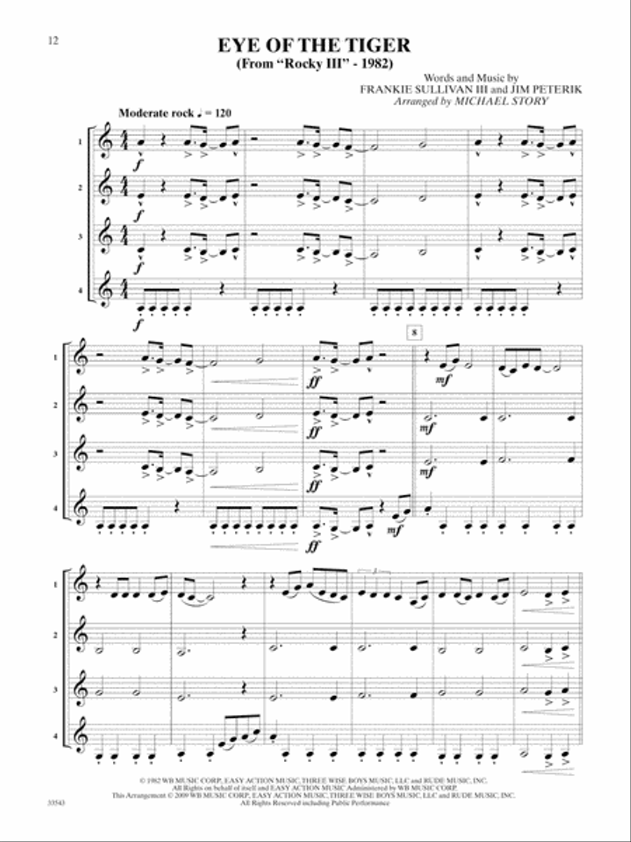Movie Quartets for All Movie Quartets for All Small Ensemble scores gallery preview page 3