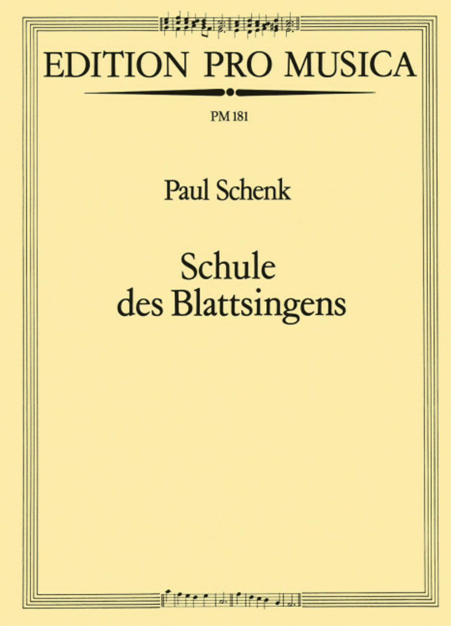 Schule des Blattsingens Voice scores gallery preview page 1