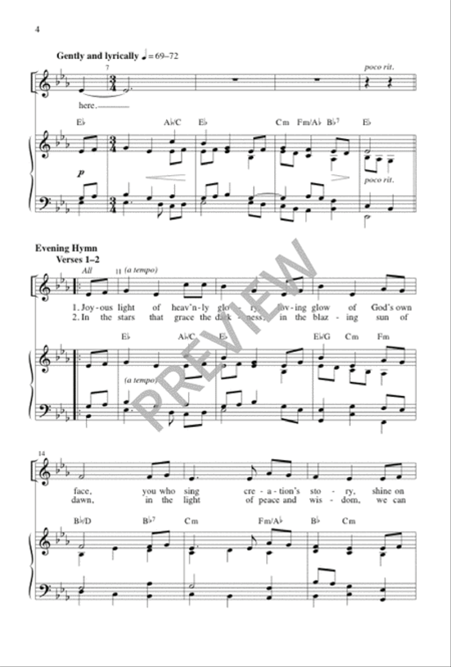 Holden Evening Prayer - Vocal / Keyboard edition 2-Part scores gallery preview page 6