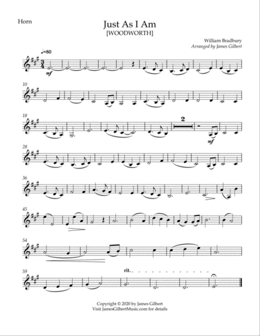 Just As I Am Just As I Am Woodwind Quintet scores gallery preview page 4
