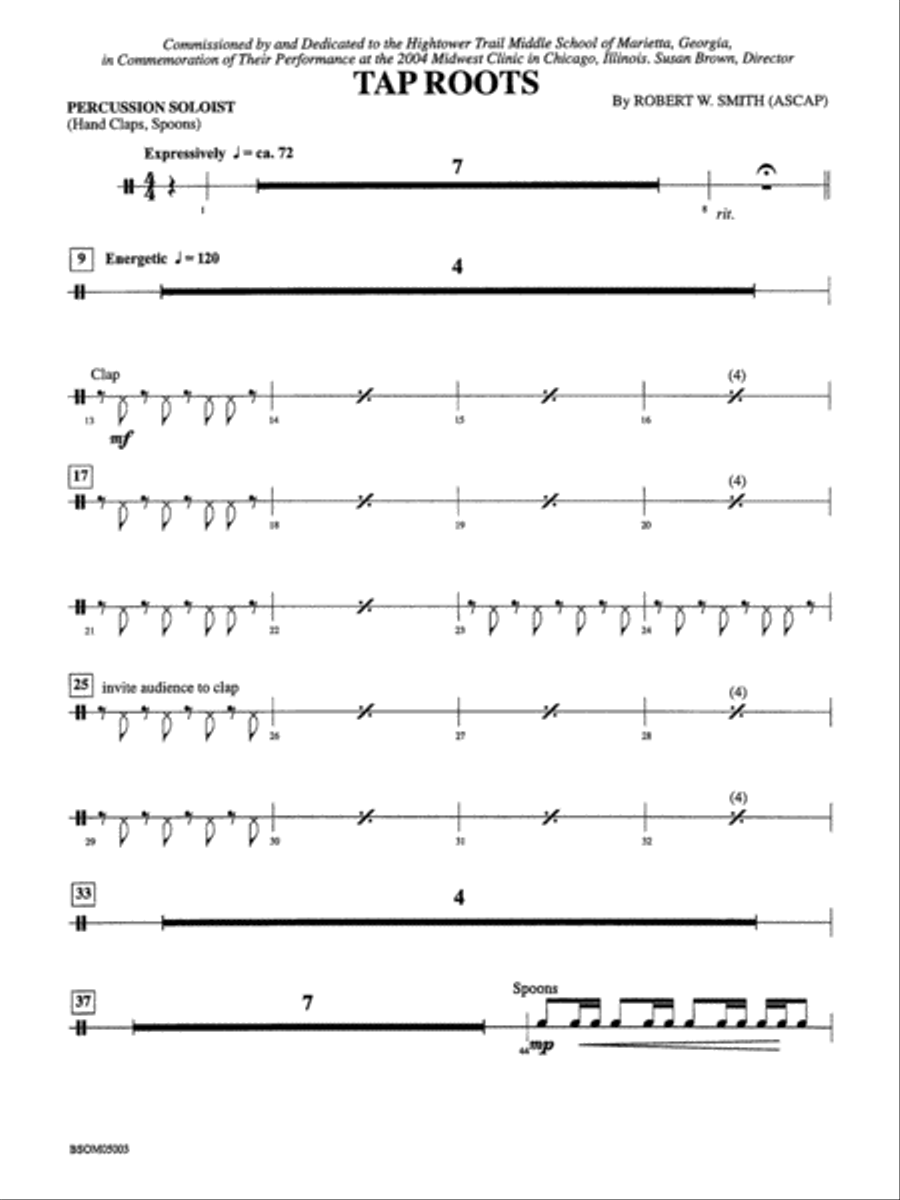 Tap Roots: 1st Percussion String Orchestra scores gallery preview page 1