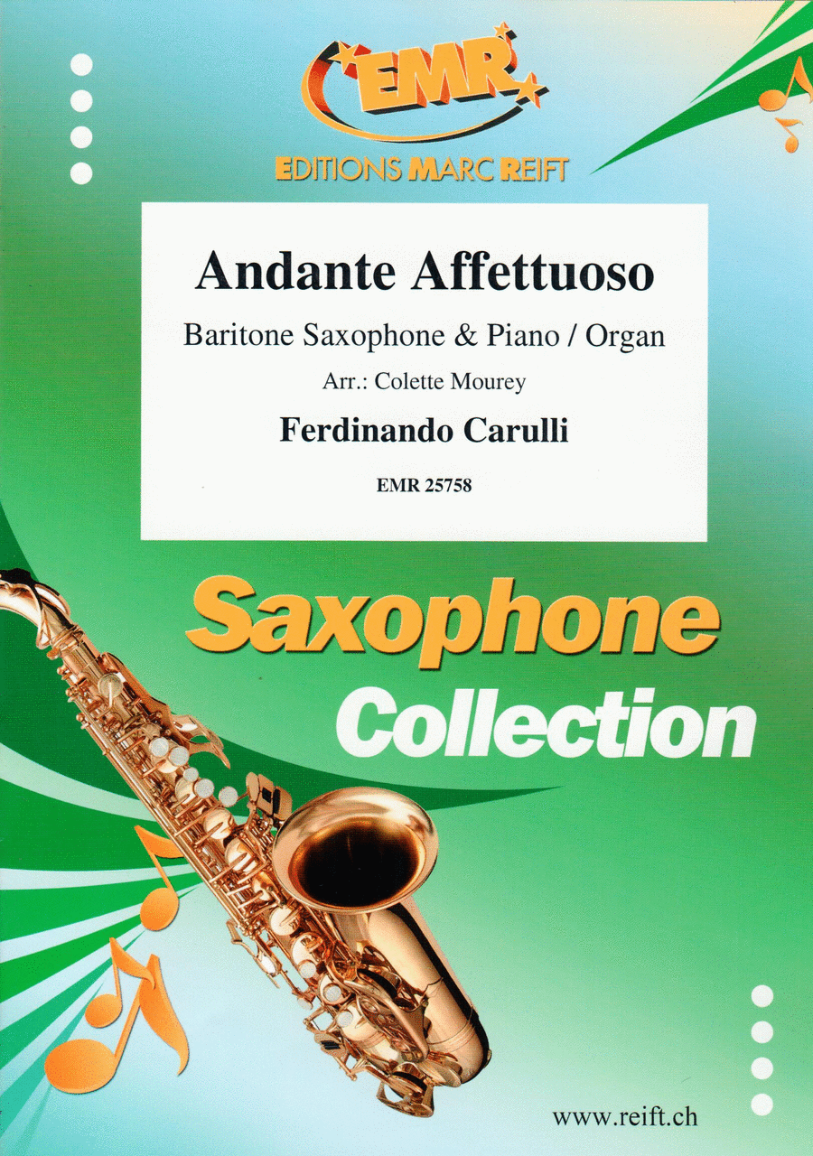 Andante Affettuoso Baritone Saxophone scores gallery preview page 1