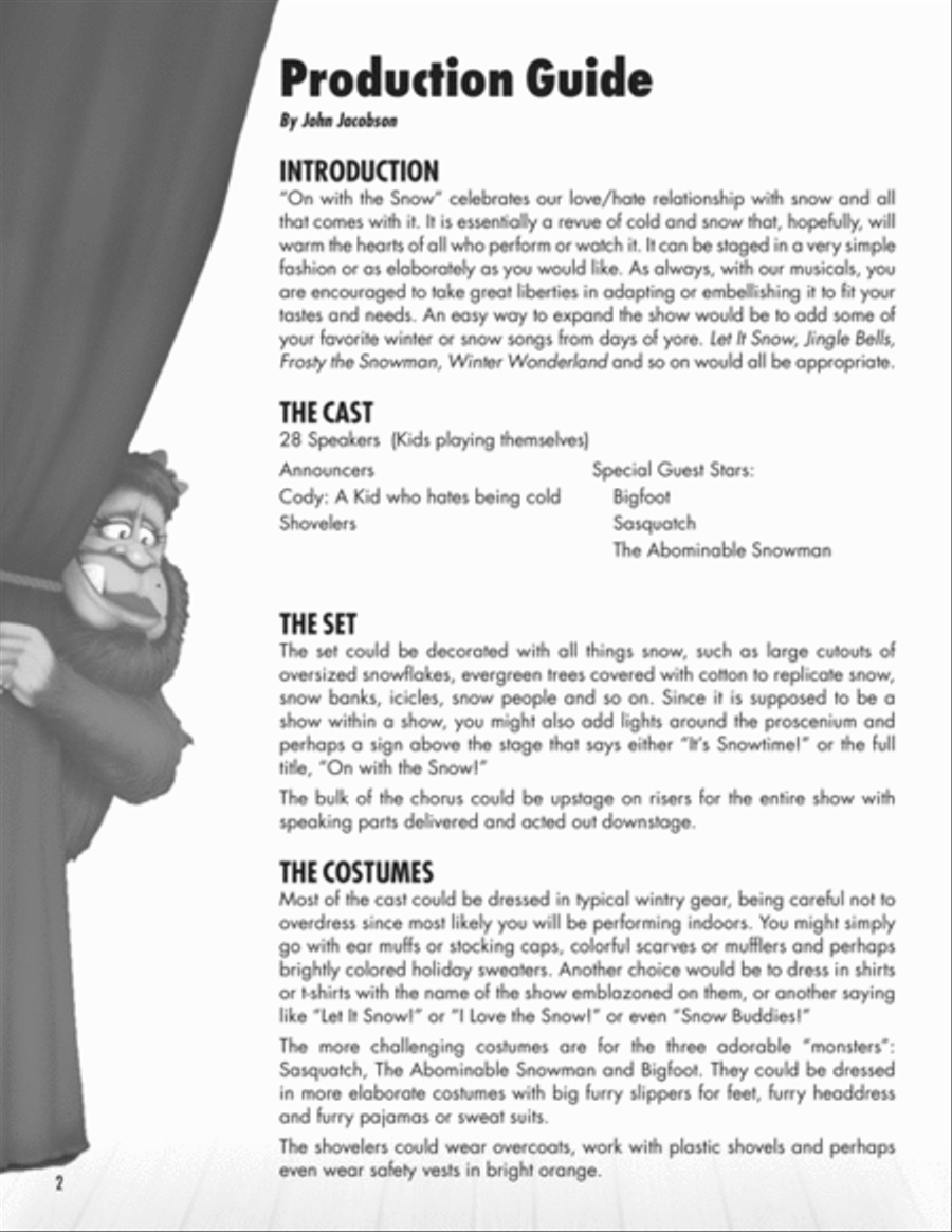 On with the Snow! Choir scores gallery preview page 2