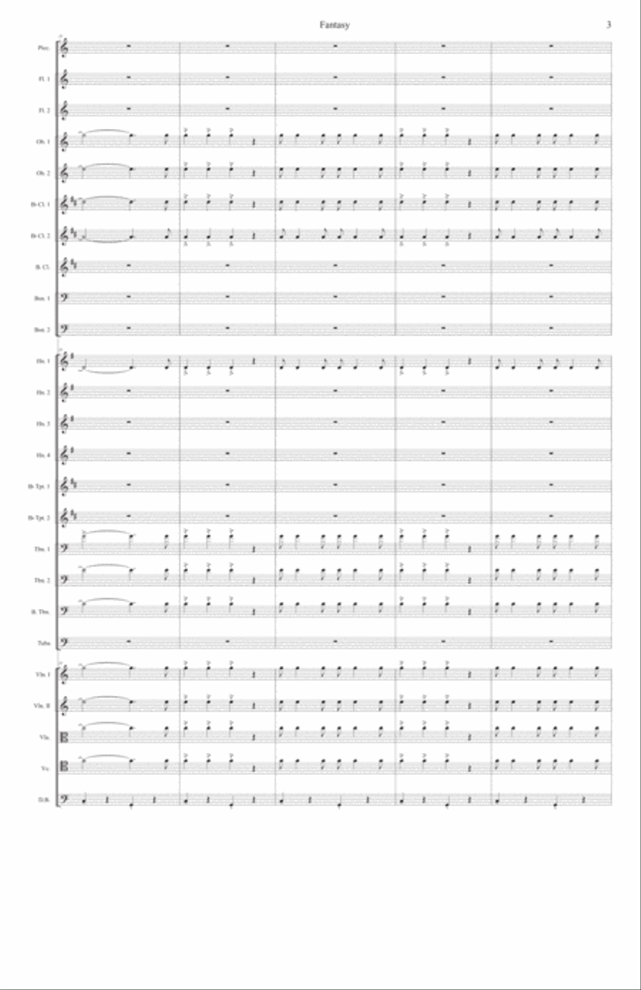 Fantasy for Orchestra Full Orchestra scores gallery preview page 5