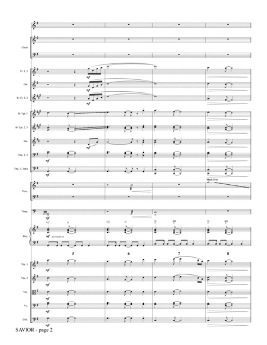 Savior - Full Score Savior - Full Score Choir scores gallery preview page 2