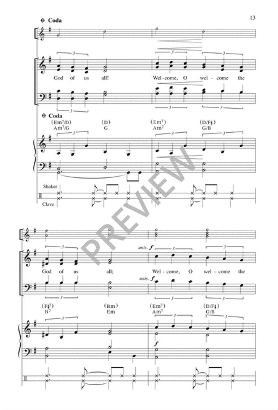 Welcome the Child 4-Part scores gallery preview page 14