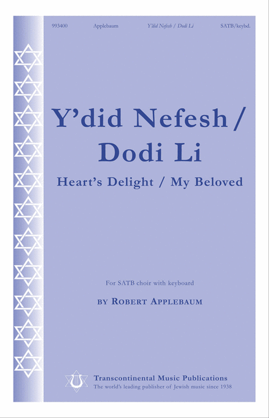 Y'did Nefesh/Dodi Li 4-Part scores gallery preview page 1