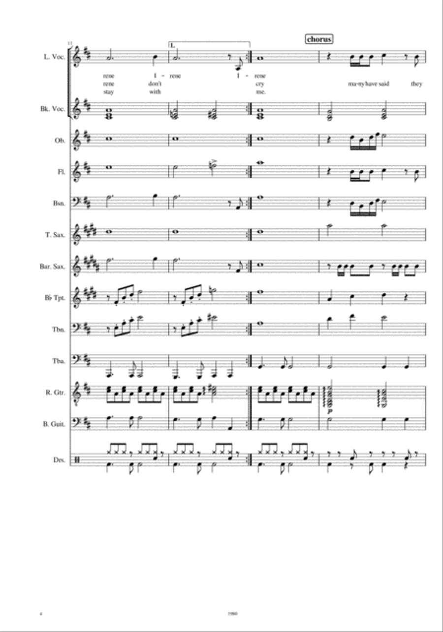 Irene Irene Jazz Ensemble scores gallery preview page 4