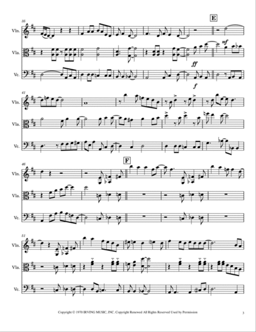 Joy To The World String Trio scores gallery preview page 3