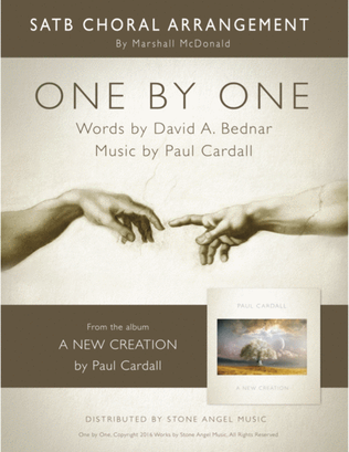 Book cover for One by One - SATB (Paul Cardall, David A. Bednar)