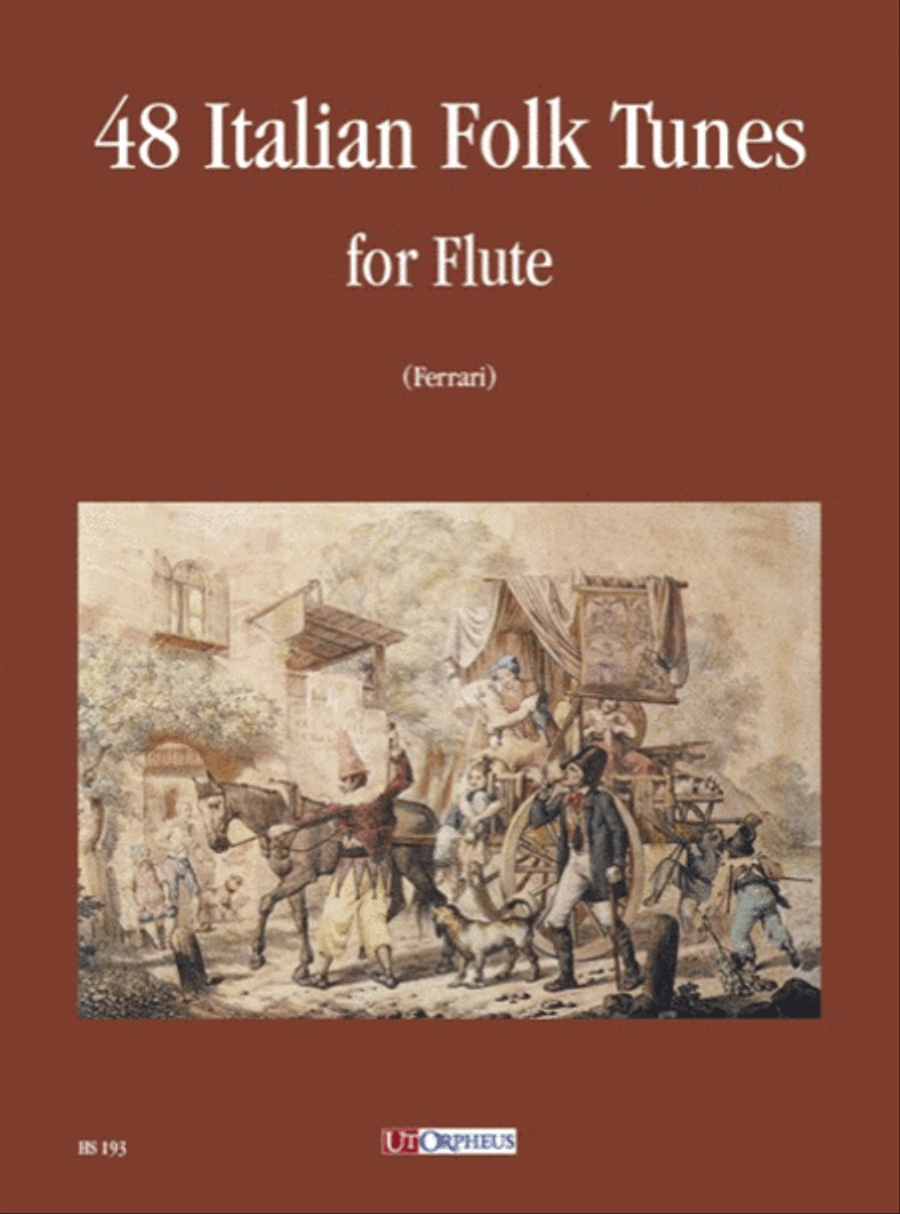 48 Italian Folk Tunes for Flute Flute Solo scores gallery preview page 1