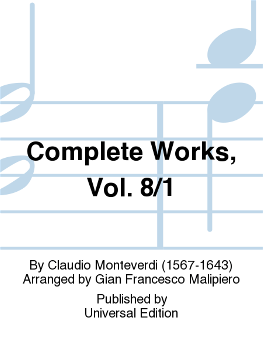 Complete Works, Vol. 8/1 Complete Works, Vol. 8/1 School and Community scores gallery preview page 1