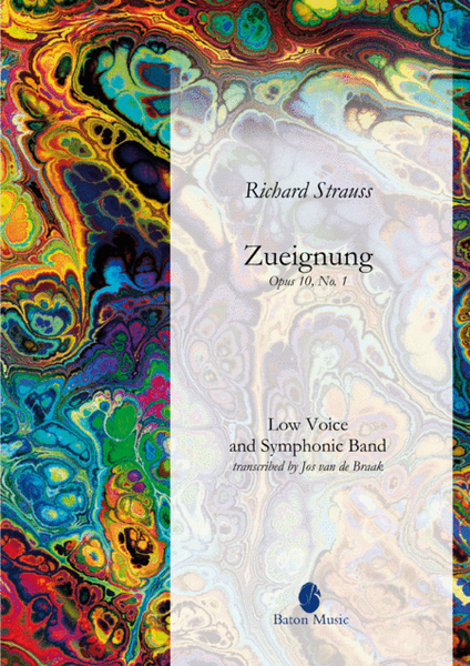 Zueignung by Richard Strauss Low Voice - Sheet Music