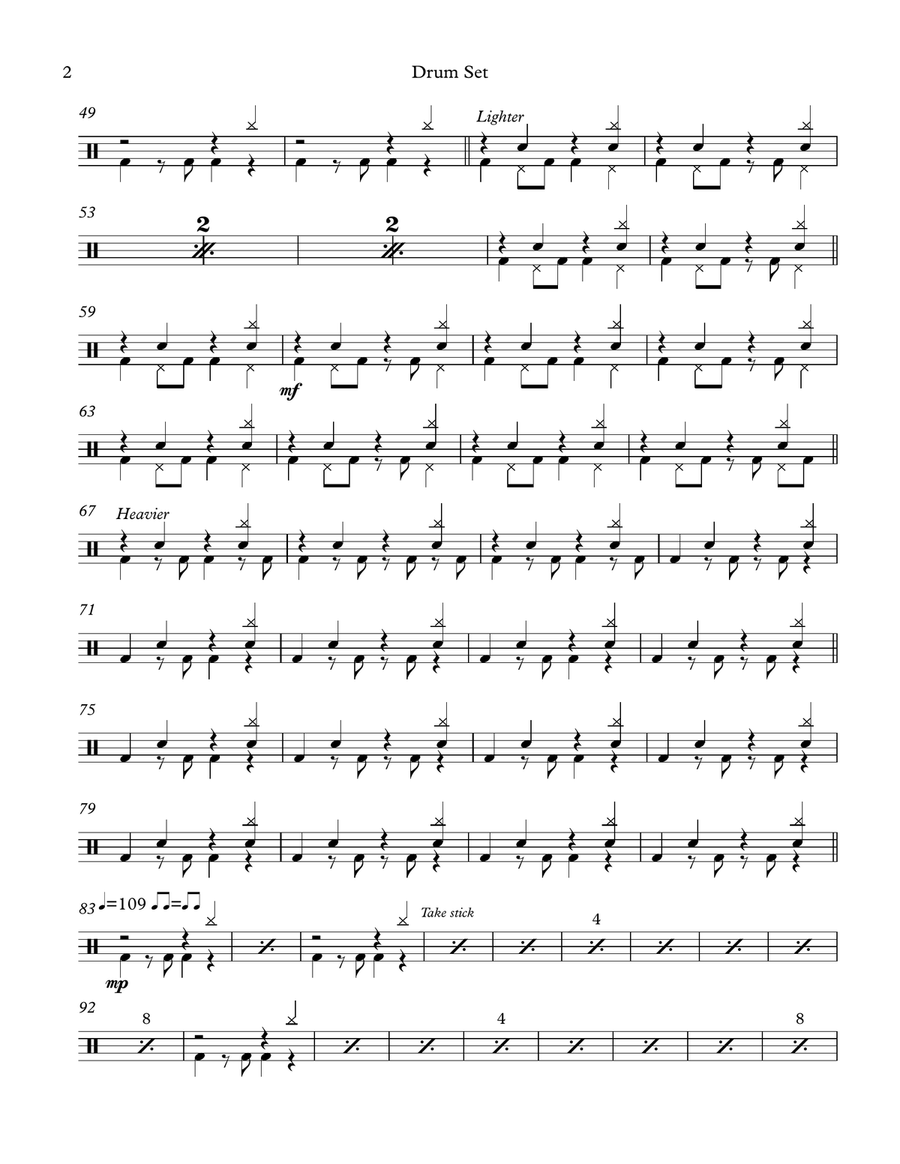 Back To Black Drum Set scores gallery preview page 2