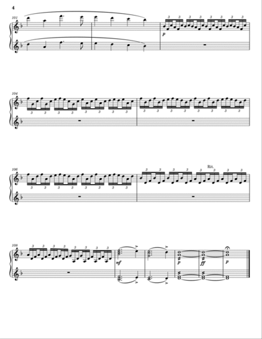 Drink Up Me Hearties Piano Duet scores gallery preview page 4