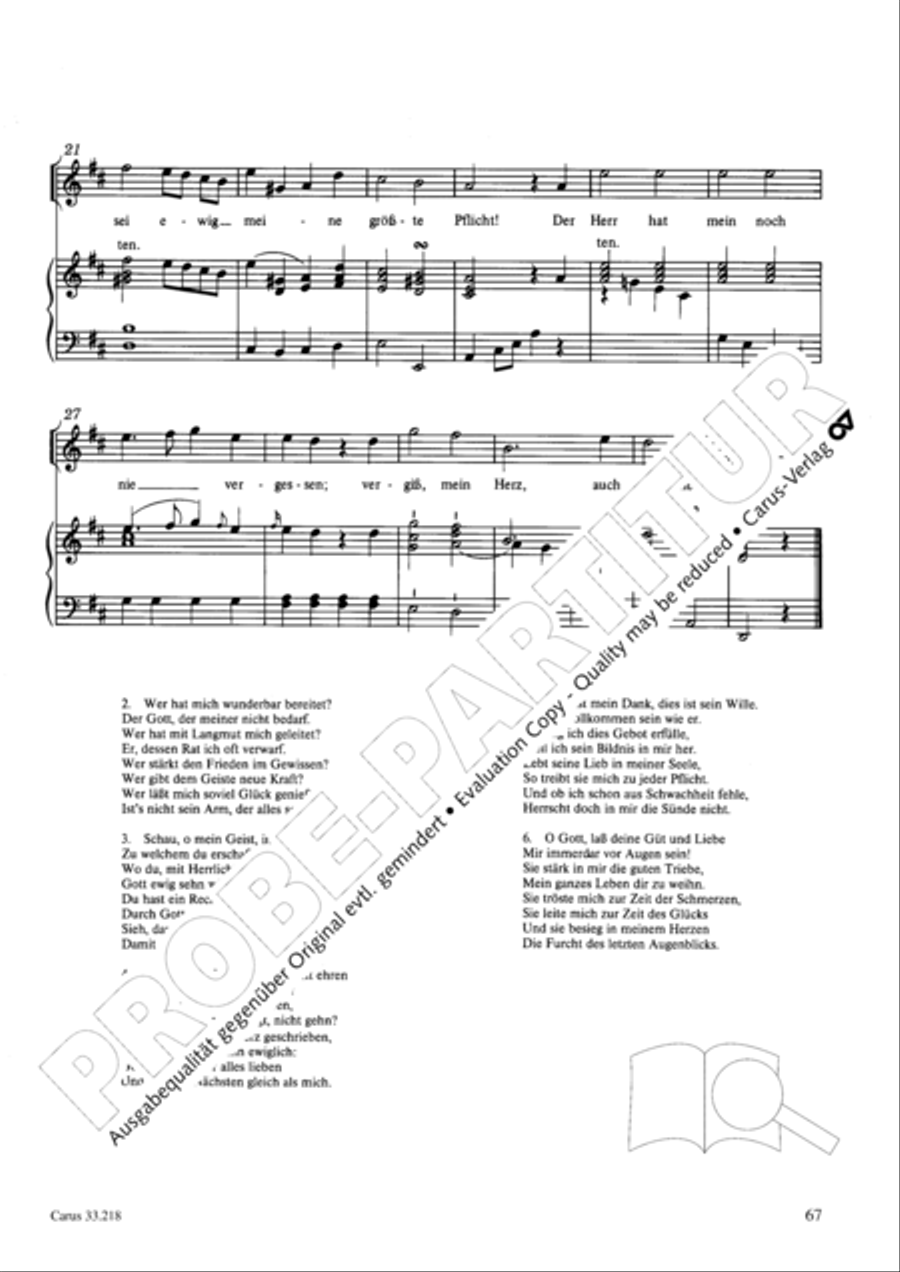 Geistliche Oden und Lieder (Gellert) Collection / Songbook scores gallery preview page 62