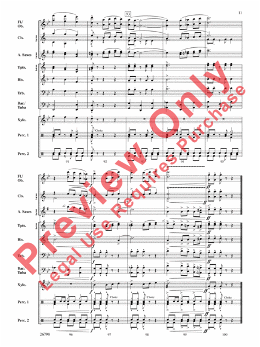 Misterioso Concert Band scores gallery preview page 12