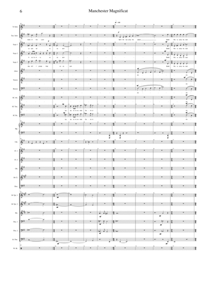 Manchester Magnificat - full orchestral version score only image number null