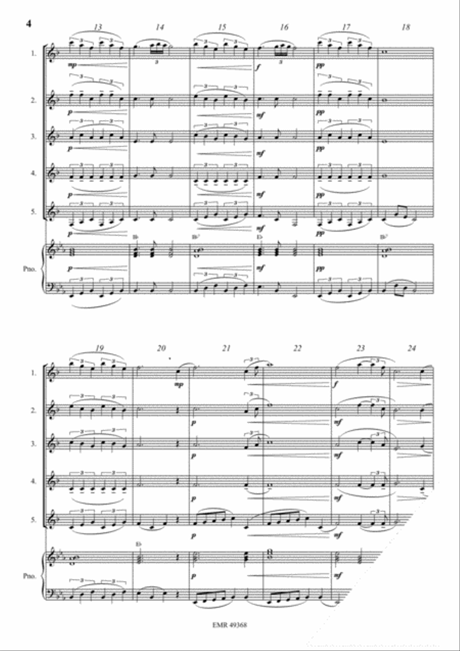 Il Silenzio Clarinet Quintet scores gallery preview page 4