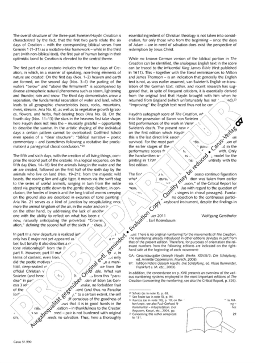 The Creation (Die Schopfung) 4-Part scores gallery preview page 15