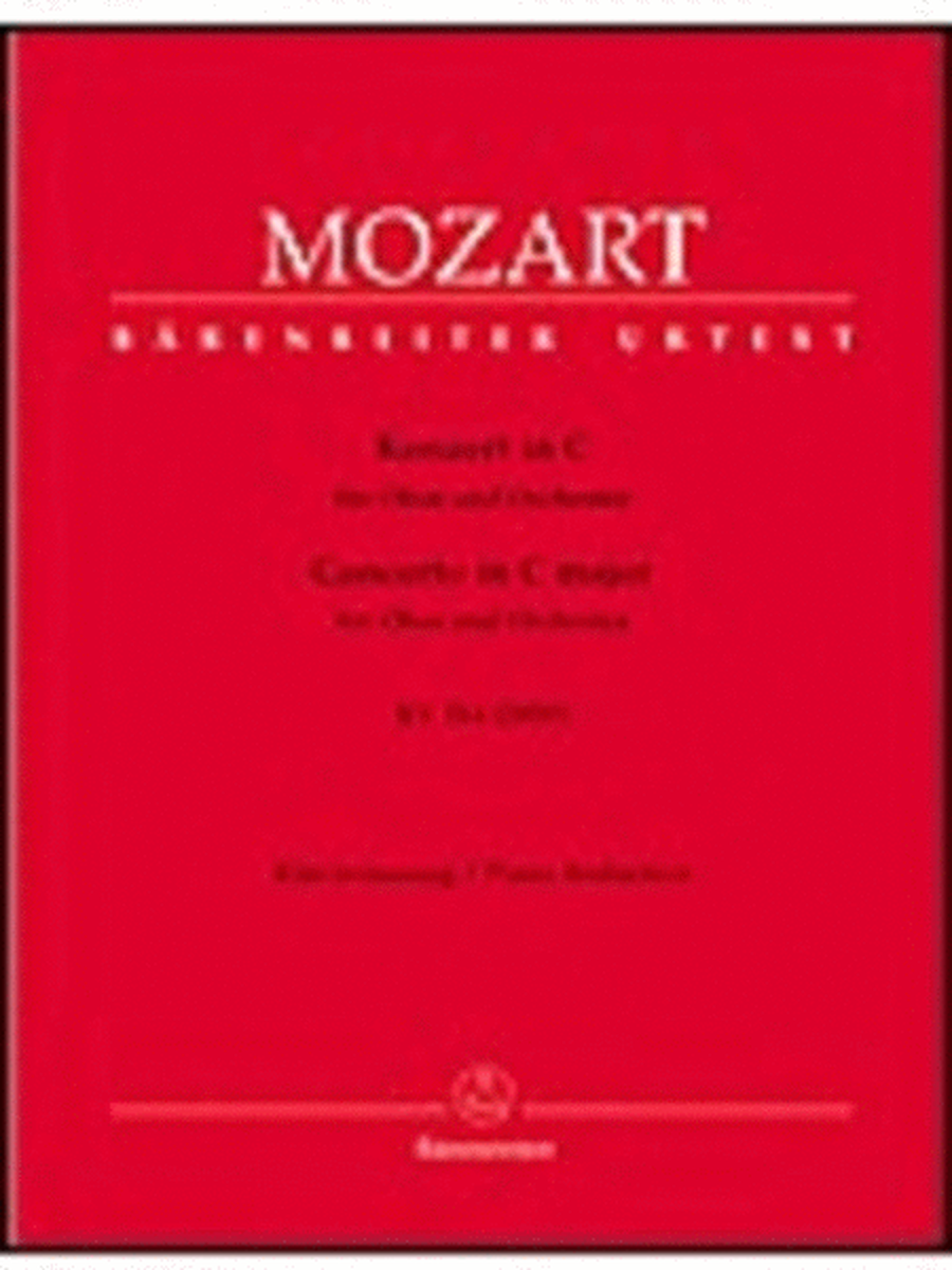 Mozart - Concerto K 314 C Oboe/Piano