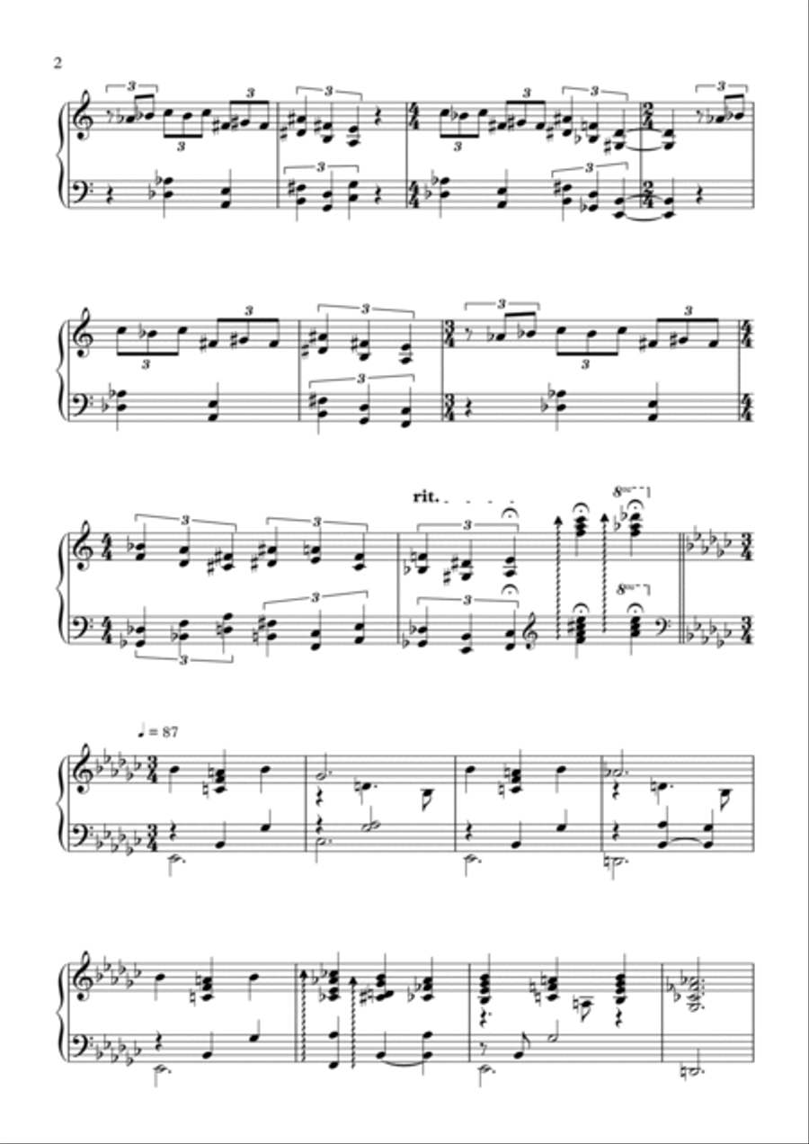 Dark Forest Piano Solo scores gallery preview page 3