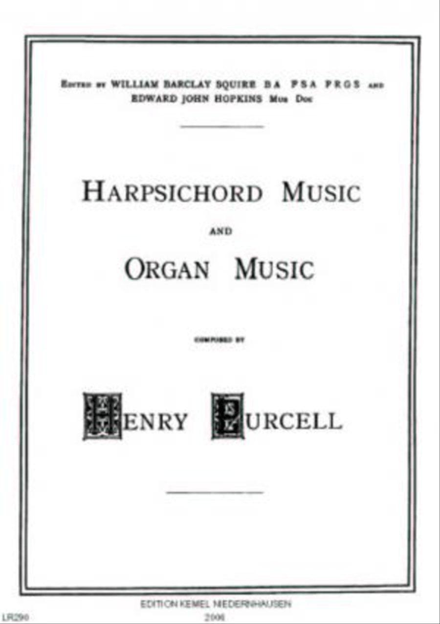 Harpsichord music and organ music Squire, William Barclay, ed Harpsichord scores gallery preview page 1