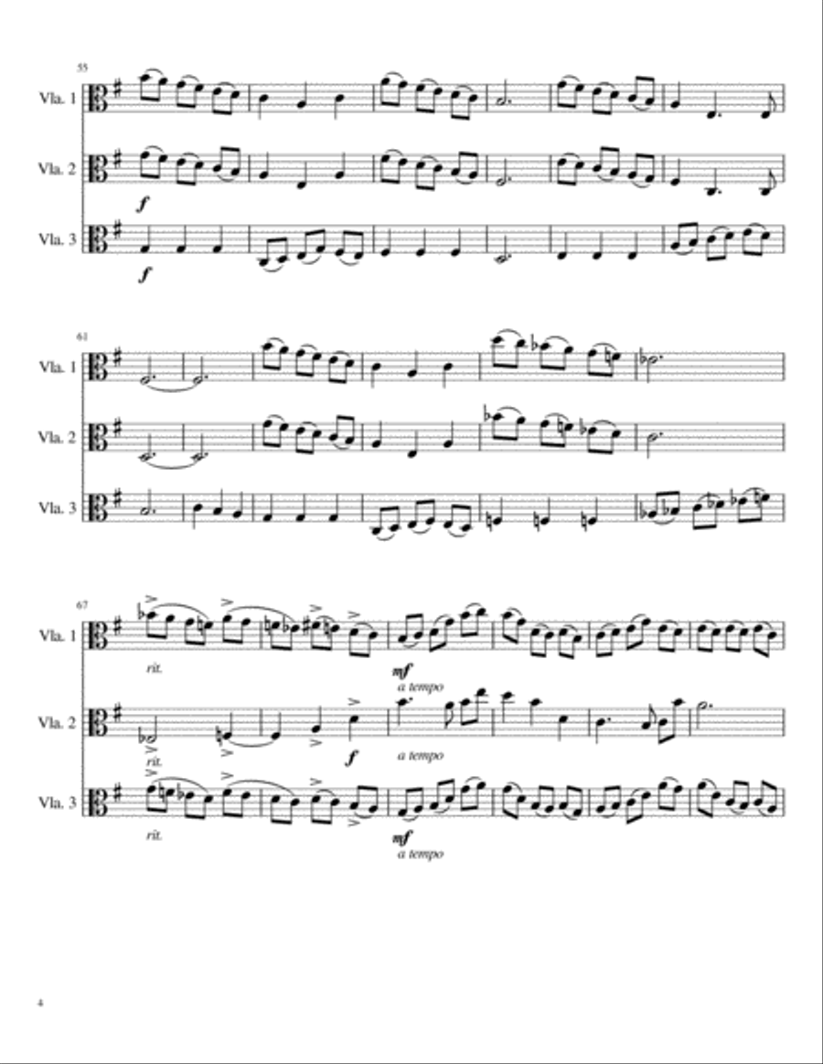 A Discussion For Three Violists-Viola Trio String Trio scores gallery preview page 4